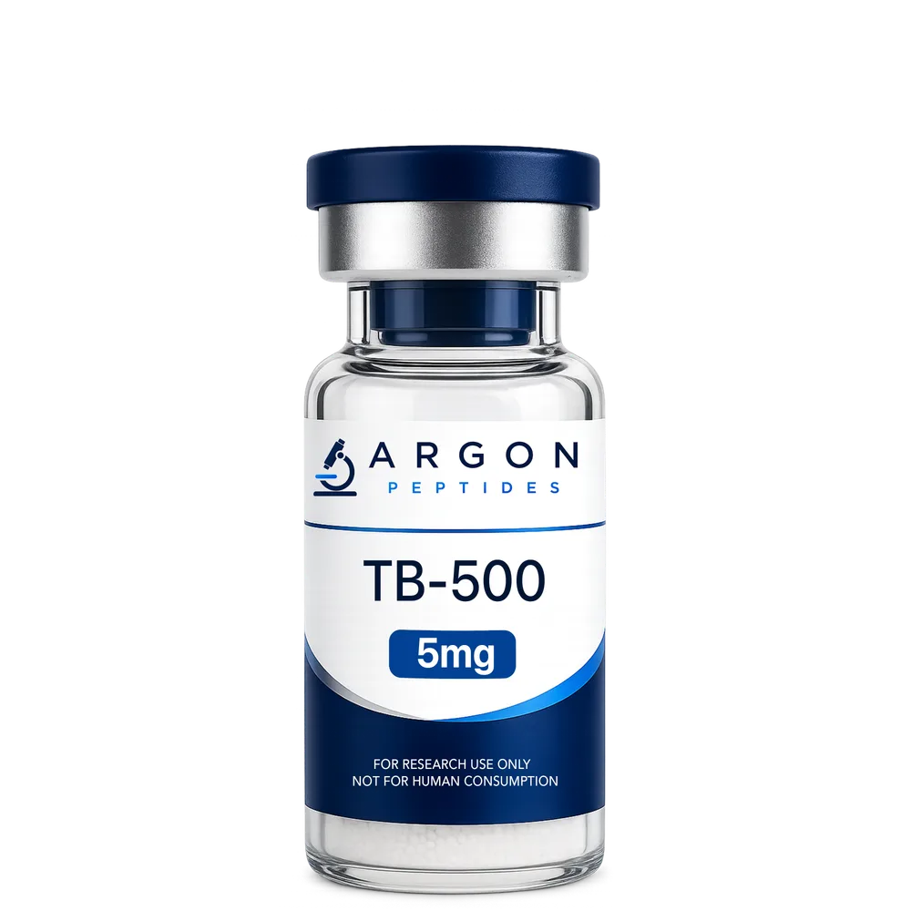 TB-500 5mg research vial — Argon Peptides, 99.02% HPLC purity